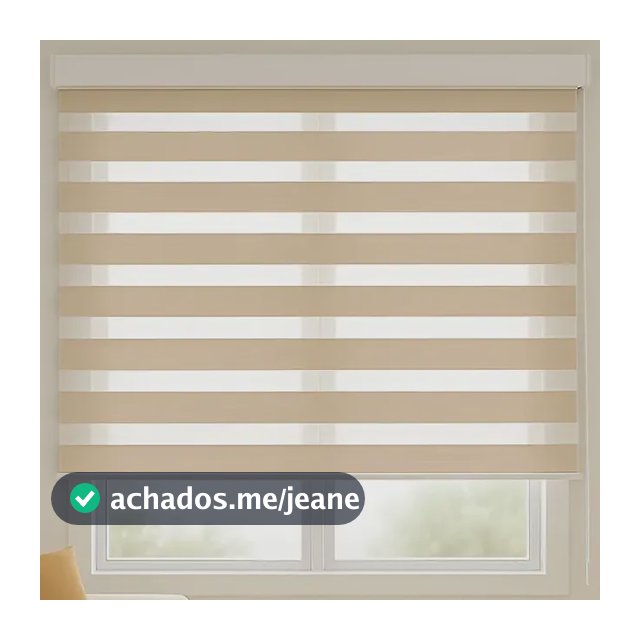 Cortina Rolo Blackout De Medida 60x1,60 Escurecer Quarto Marrom