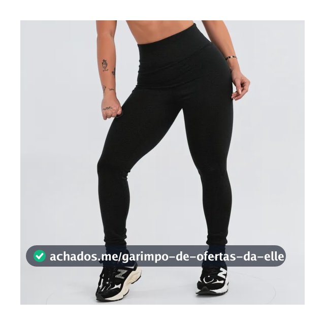 Calça Legging Leg Zero Transparência Cintura Alta Academia