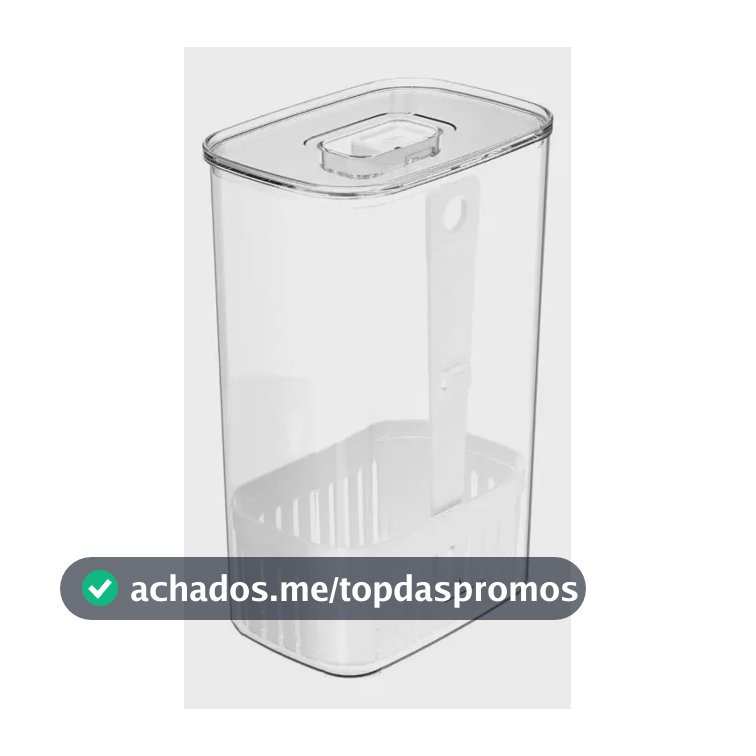 Organizador De Temperos Ou 2,3l Linha Clear Fresh Natural