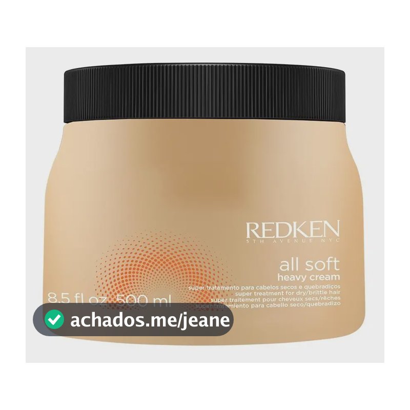 Máscara De Tratamento Anti-frizz All Soft 500ml Redken