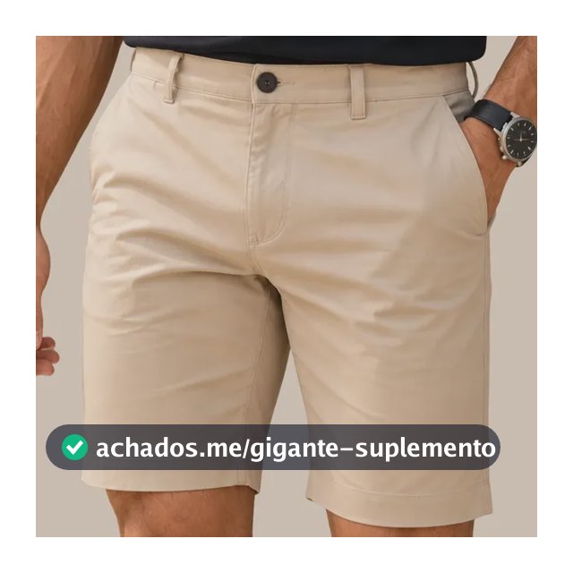 Bermuda Sarja Alfaiataria Masculino Chino Sport Fino Social
