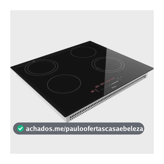 Cooktop Indução 4 Bocas Touchscreen Vidro Preto Oster
