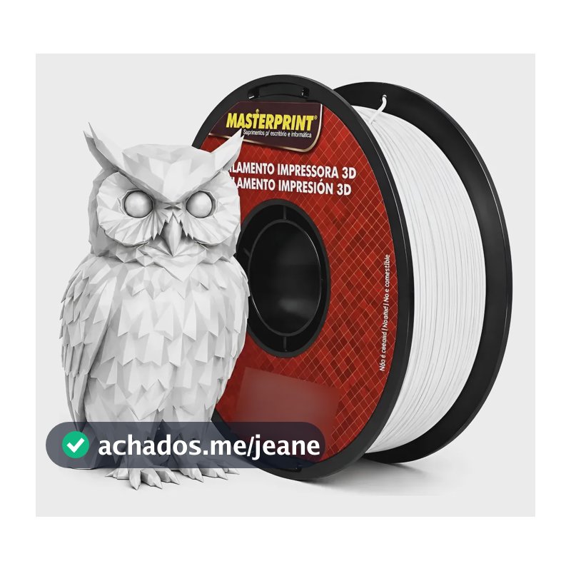 Filamento Masterprint Petg 1.75mm Premium Profissional Branco