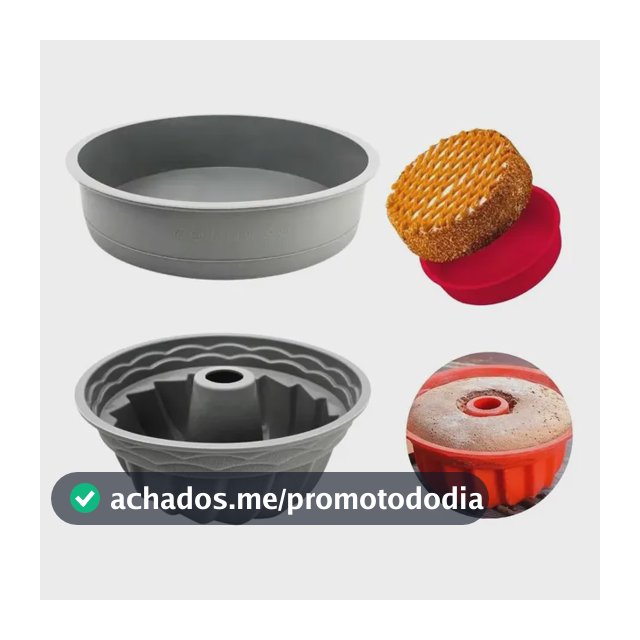 Kit 2 Formas De Silicone Redonda - Pudim, Bolo E Torta