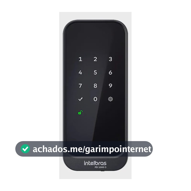 Fechadura Digital De Sobrepor Fd 1000 D Preta Intelbras