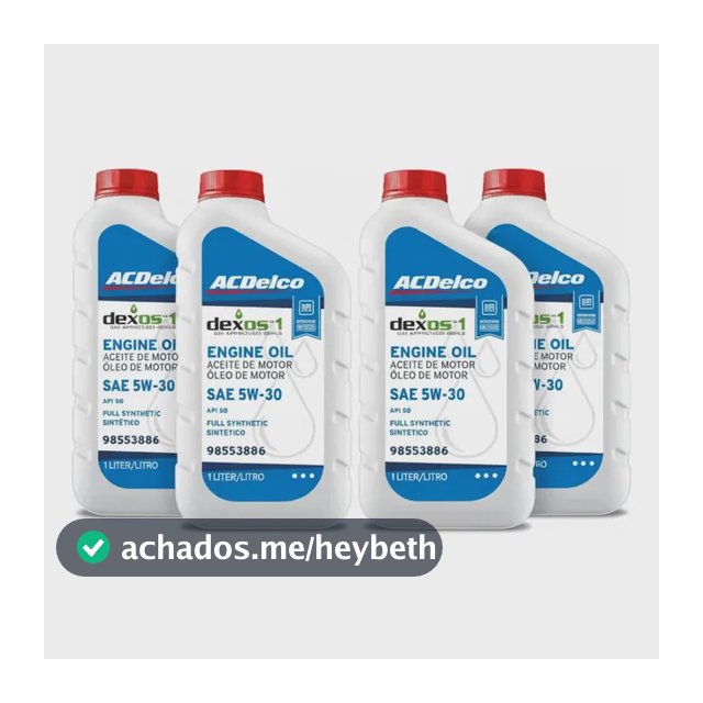 4 Litro Óleo Sintético Sae 5w30 Dexos1 Gen.3 Acdelco