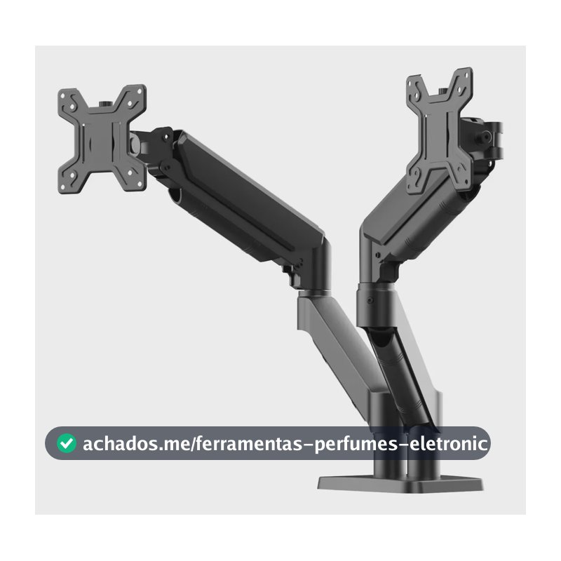 Suporte de Monitor braço articulado duplo ajustável Preto WK-MSP2