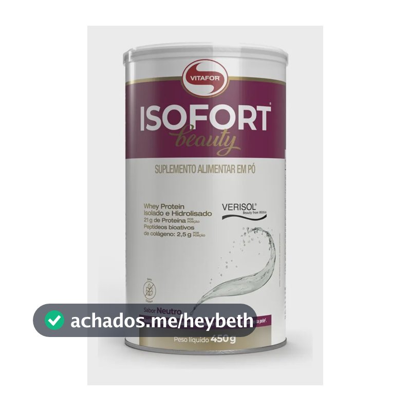 Suplemento Alimentar Isofort Beauty Neutro 450g Vitafor Sem Sabor