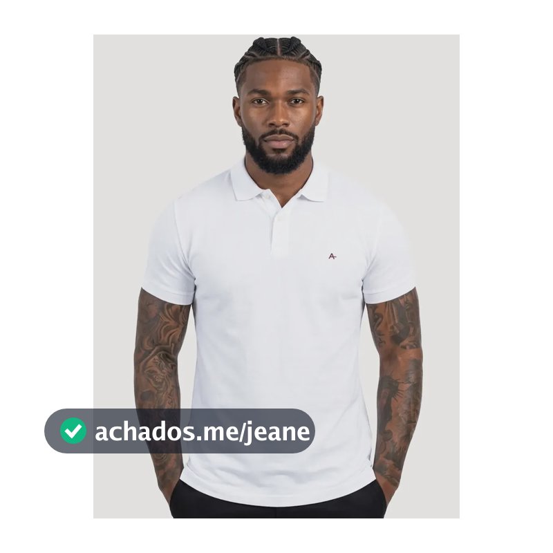 Polo Aramis Masculina Basic Piquet Branca Branca S/p