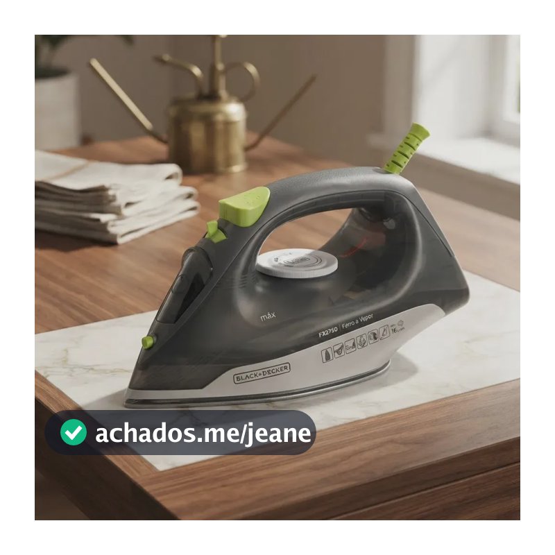 Ferro De Passar Roupa À Seco Ou Vapor Black Decker Fx2750