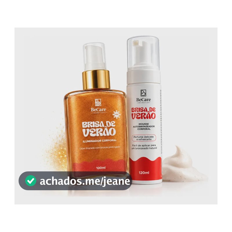 Kit Iluminador Efeito Bronze + Mousse Bronzeador Corporal
