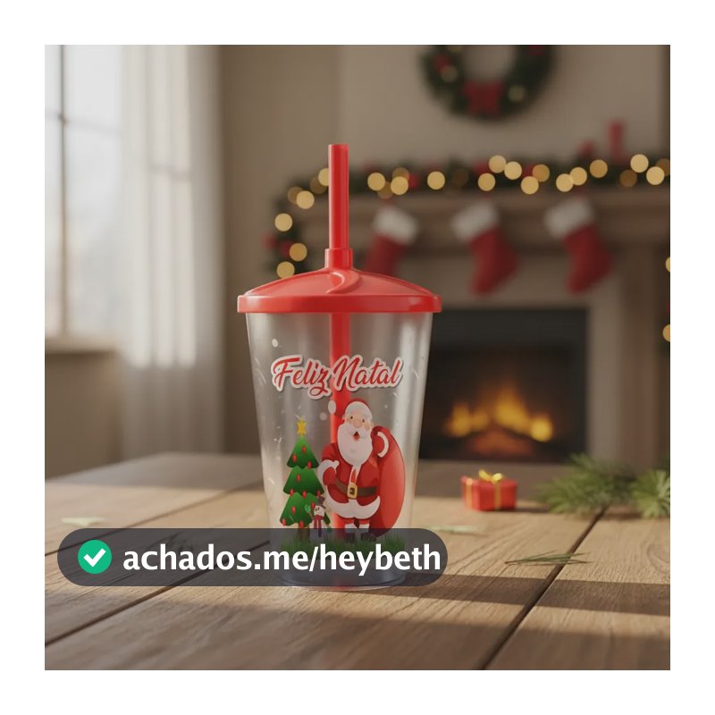 20 Copos Twister 400m Personalizado Lembrancinha De Festa Natal