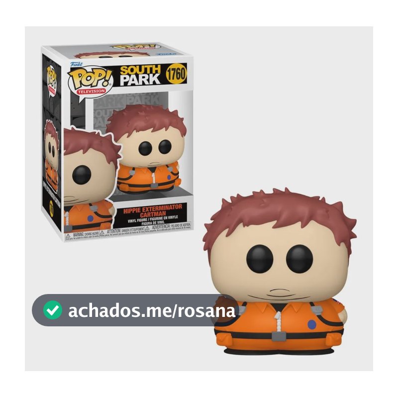 Boneco Funko Pop! South Park Cartman Exterminador De Hippies