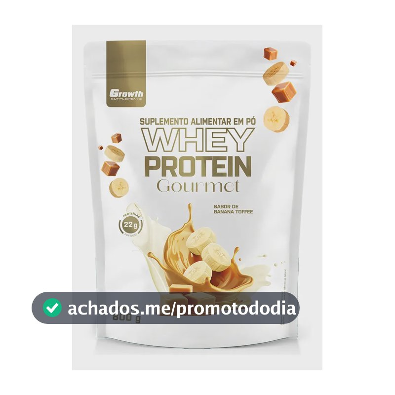 Whey Protein Gourmet 800g Growth Supplements - Banana Toffee Banana Toffee
