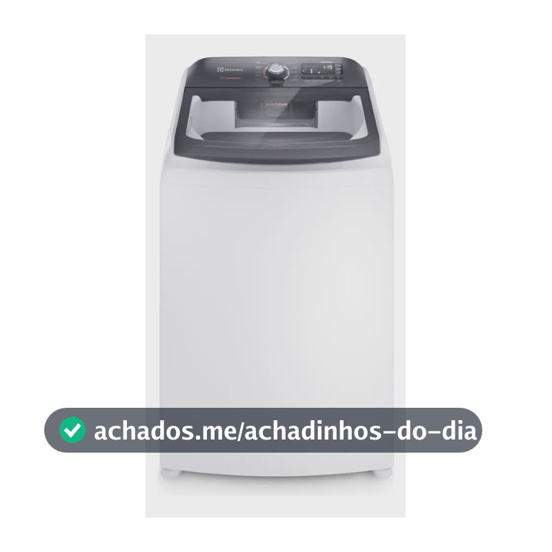 Máquina de Lavar Electrolux LEC15 Branca 15kg Premium Care com Cesto Inox Jet&Clean e Time Control
