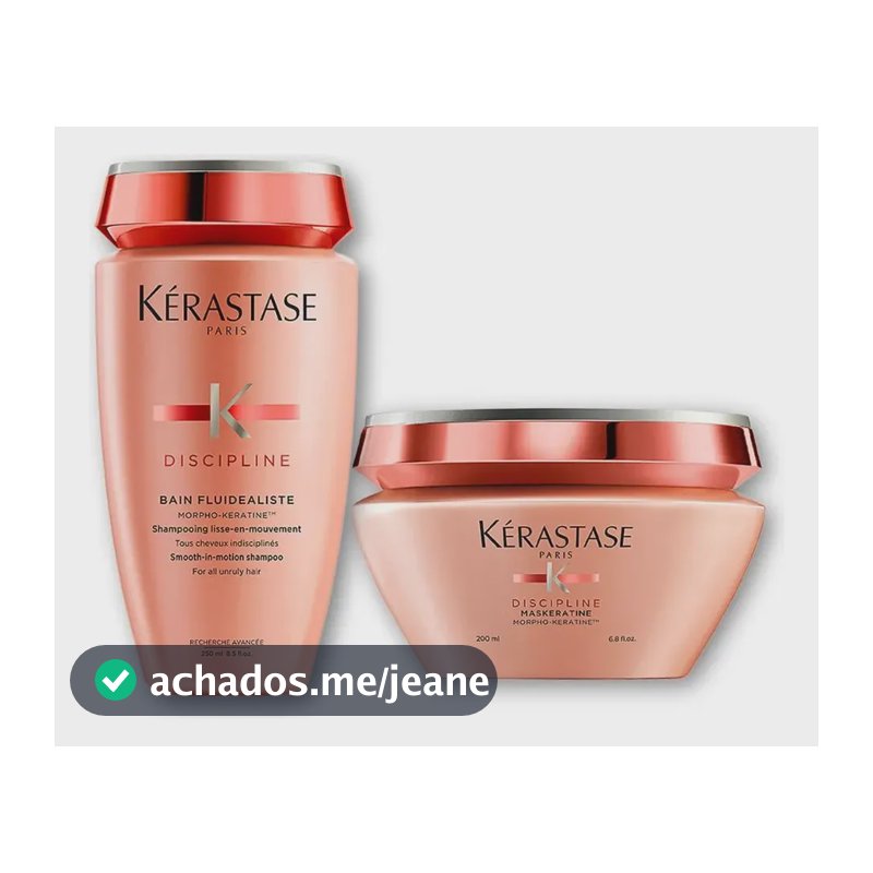 Kit Kerastase Discipline - Shampoo E Máscara Maskeratine