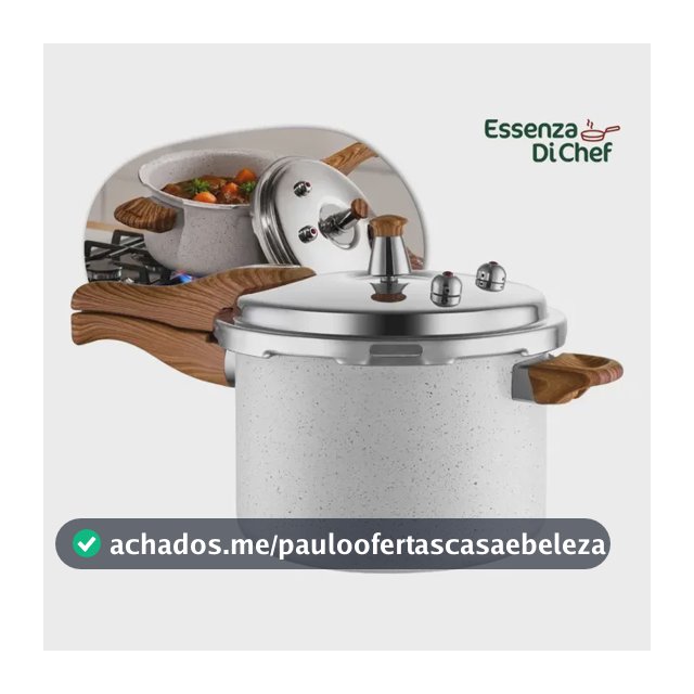 Panela de Pressão 4,2L Cerâmica Antiaderente Fechamento Externo Todos os Fogões Indução a Gás