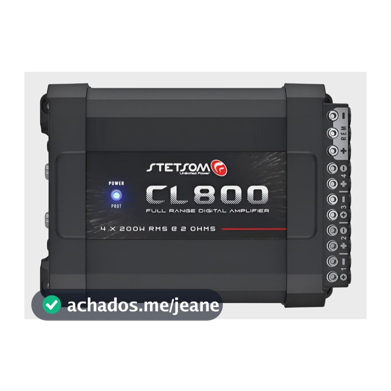 Módulo Amplificador  Stetsom Cl800.4 800w 2 Ohms Estéreo Preto
