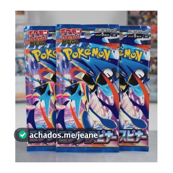 Pokemon Tcg: Kit 3 Boosters Ninja Spinner - Me04 Jpn Japonês
