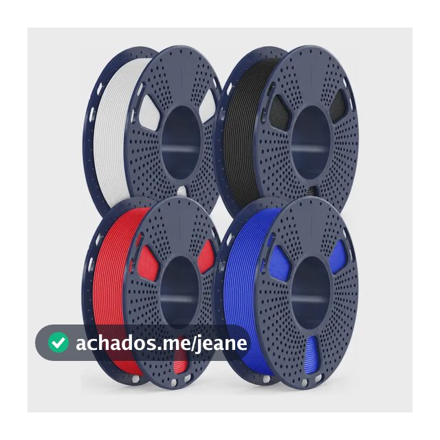 Filamento Sunlu Petg Para Impressora 3d 4x250g 1.75mm 1kg Preto/vermelho/branco/azul Klein