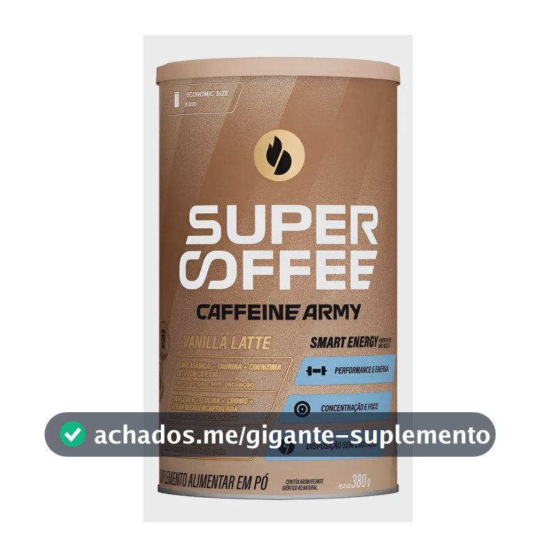 Suplemento SuperCoffee 3.0 Caffeine Army Sabor Baunilha 380g