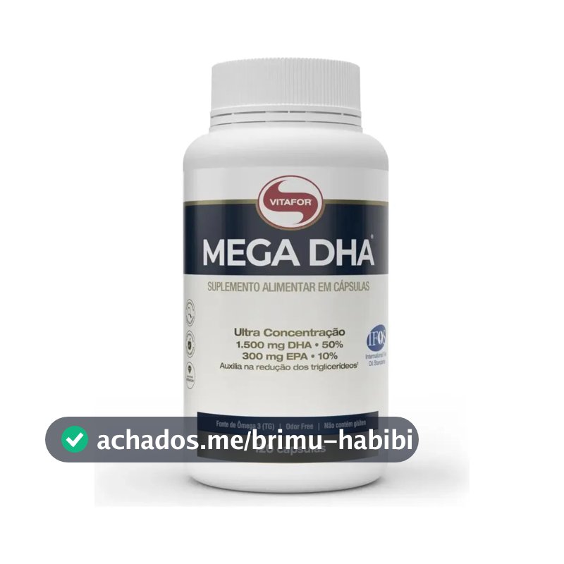 Ômega 3 Vitafor em cápsula Sem sabor de 120 un