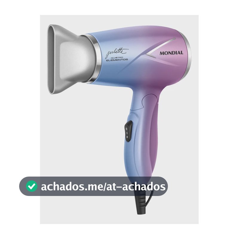 Secador de Cabelo By Juliette Mondial 1200W - SCT-JU-03