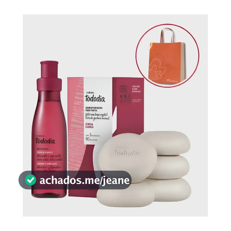 Kit Tododia Cereja E Avela Presente Cuidados Diario Natura