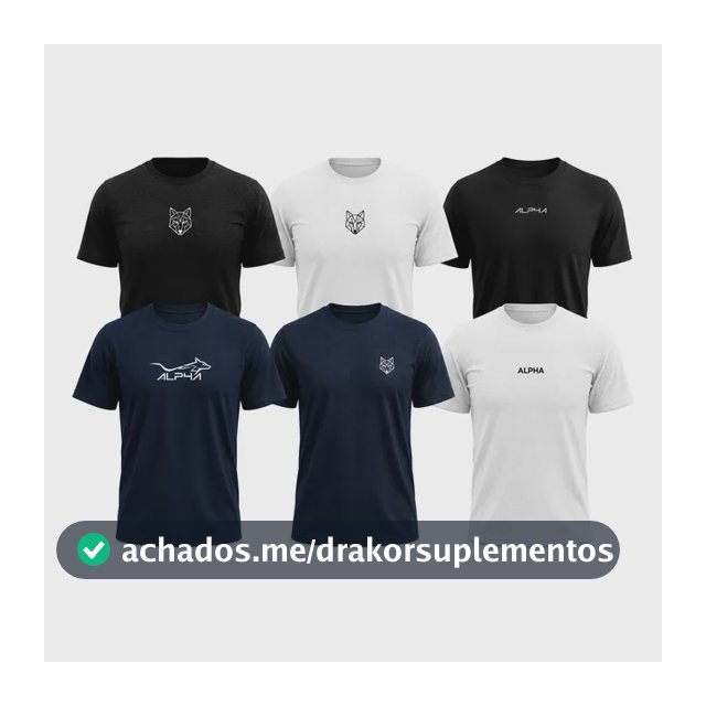 Kit 6 Camisetas Lobo Poliéster Preta Branca Marinho 2 Preta 2 Branca 2 Marinho Gg Colméia