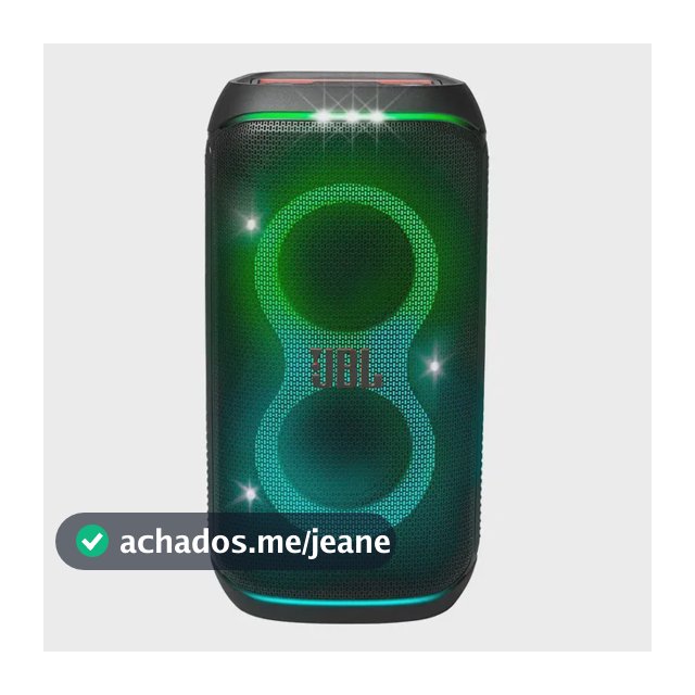 Caixa de Som JBL PartyBox Club 120 Bluetooth Show de Luzes À Prova de Respingos Som JBL Pro Sound 160W RMS - Preta