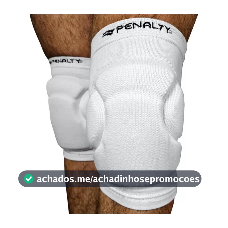 Joelheira Indoor Penalty Pro Cor Branco Tamanho M
