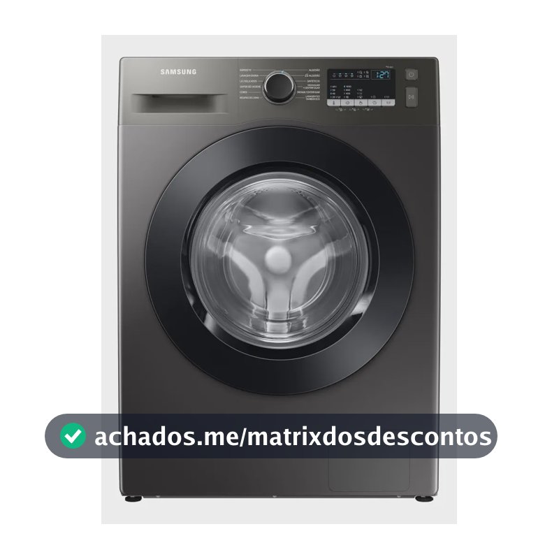 Lavadora Digital Inverter Samsung WW11T Inox 11kg