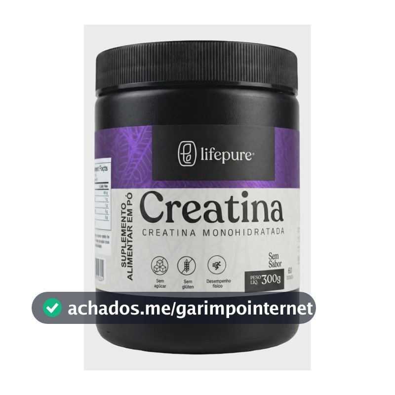 Creatina Monohidratada 100% Pura Lifepure 300g Neutro Neutro