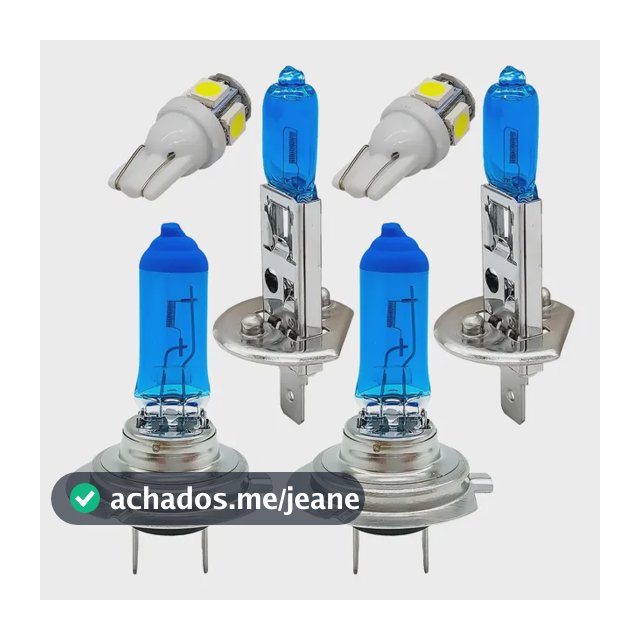Kit Lampada Farol Alto Baixo E Lanterna Foco Duplo H1 H7 T10