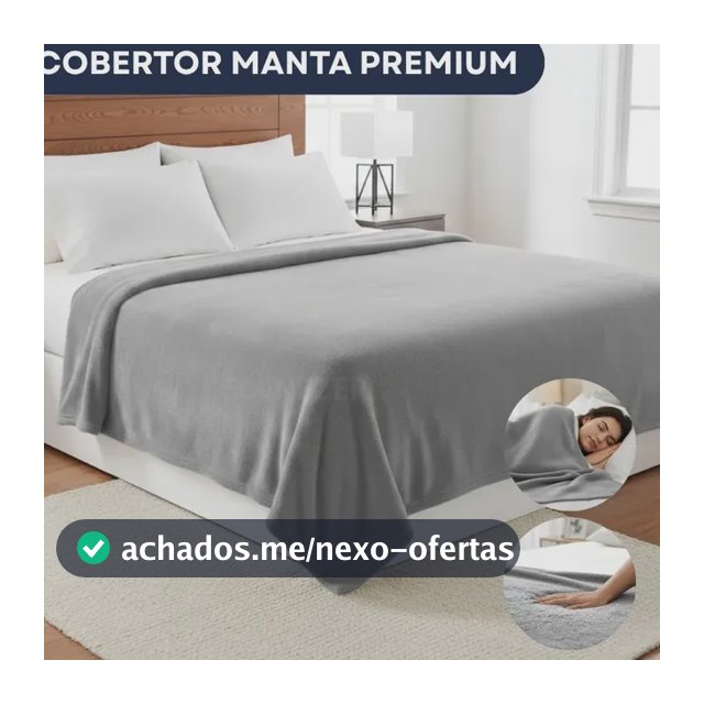 Manta Cobertor Casal Soft Premium Lisa Super Macia Microfibra Veludo Toque Suave Cor Cinza