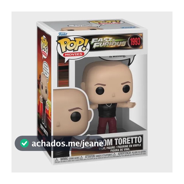 Boneco Funko Pop! Sayings Velozes E Furiosos Dominic Toretto