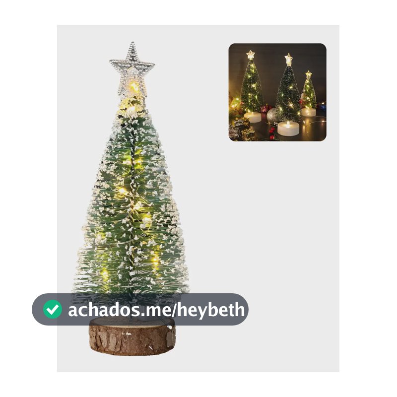 Mini Arvore De Natal Com Led Decoracao Natalina Luxo