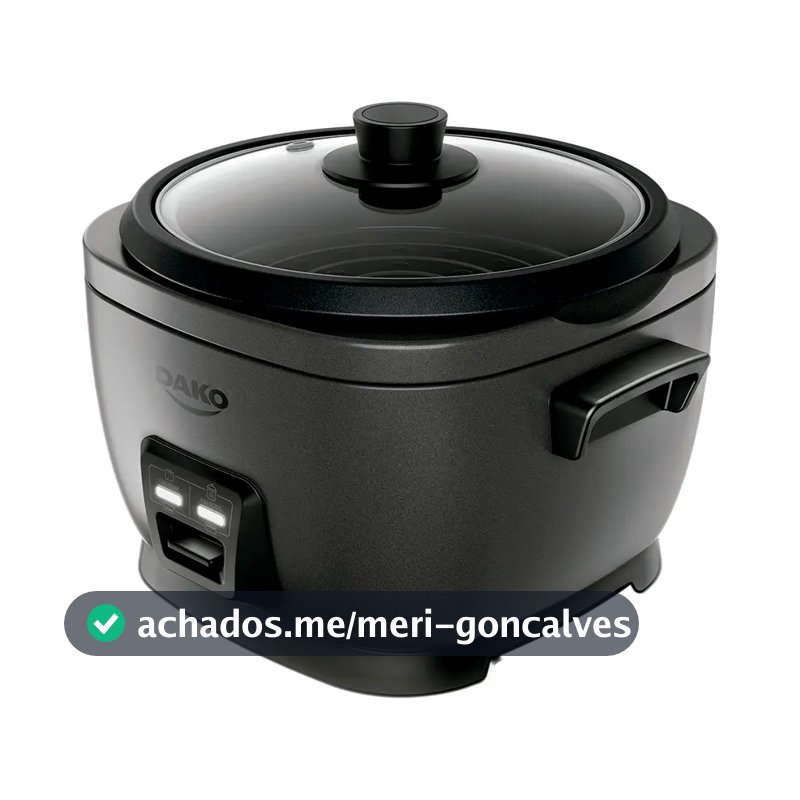 Panela De Arroz Elétrica Dako 700w Com 4 L 10 Xícaras Cinza Cor Cinza-escuro Frequência 60 Hz