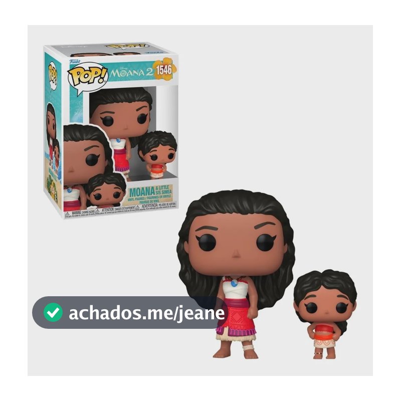 Boneco Funko Pop! & Buddy Disney Moana 2 - Moana E Simea