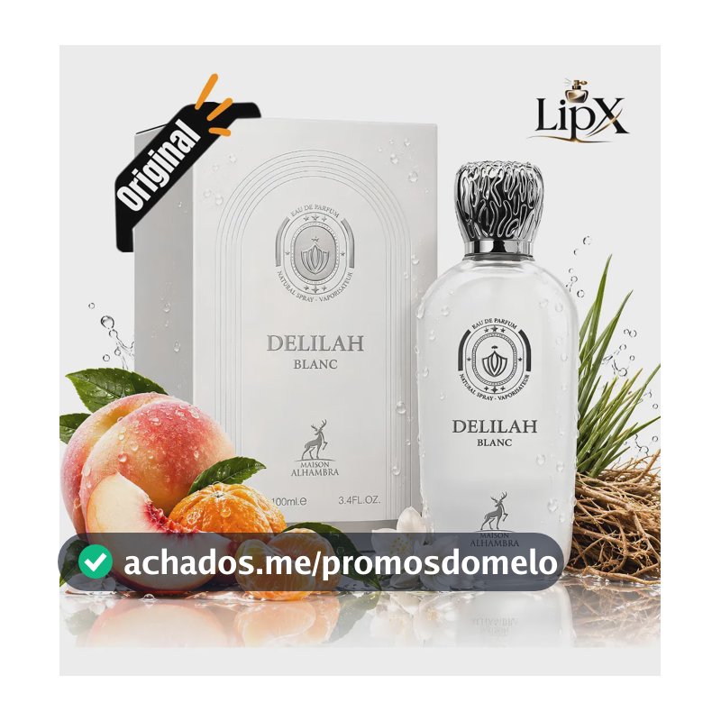 Perfume Arabe Delilah Blanc Edp 100ML Feminino Original Com NF