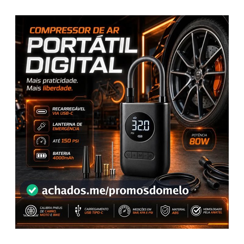 Portátil B&G Mini Compressor