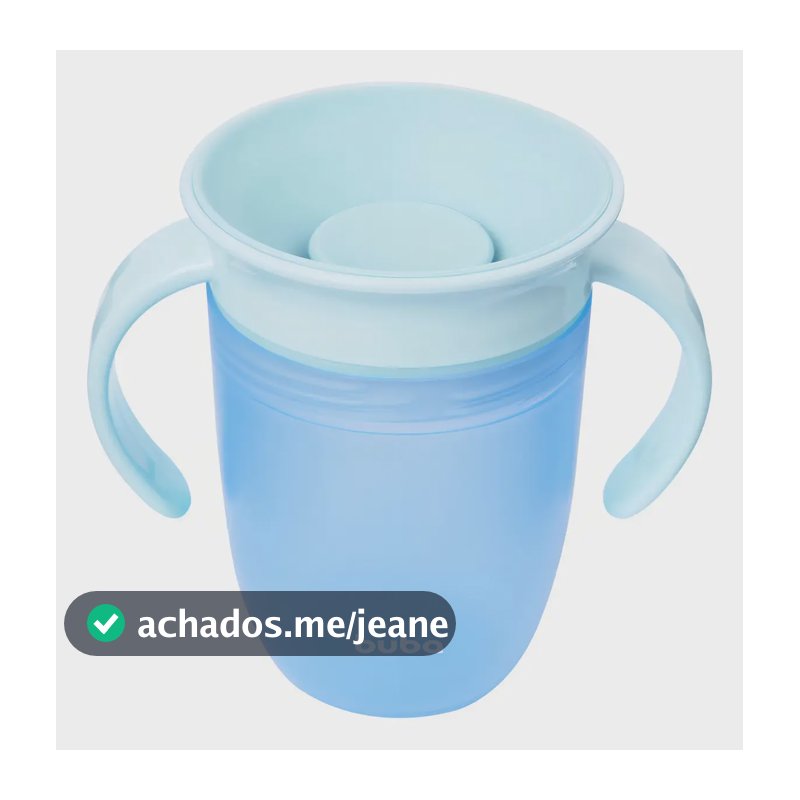 Copo De Treinamento 360° Com Alça Azul 19726 - Buba Azul-cla Azul-claro Liso