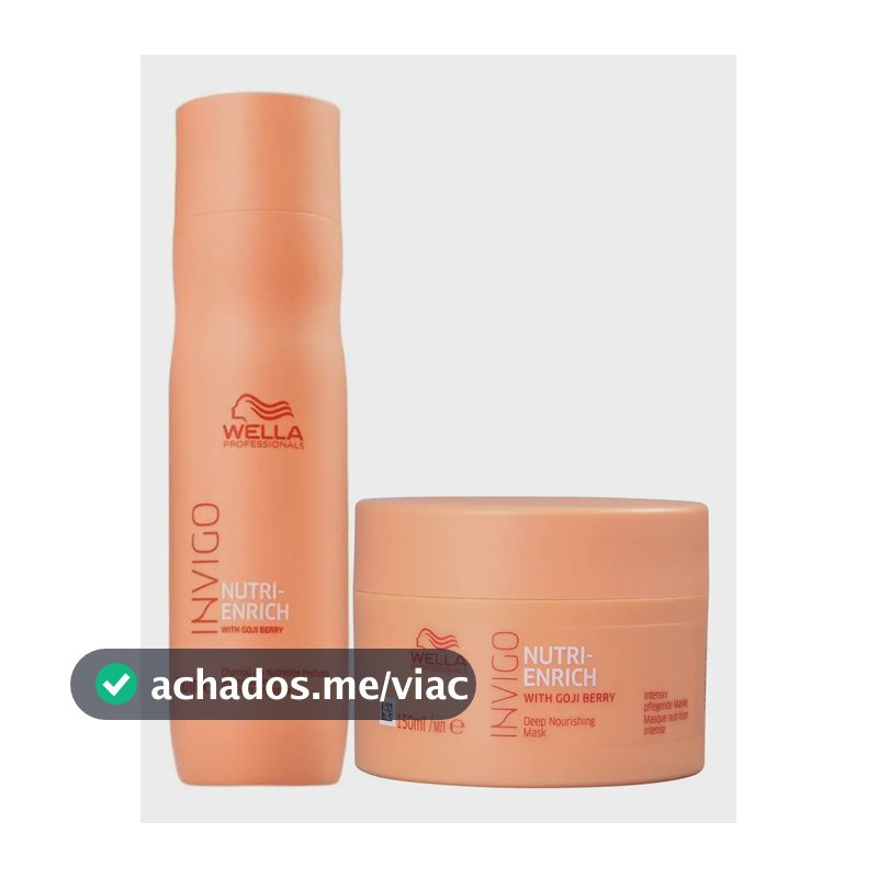 Kit Invigo Nutri Enrich Shampoo 250ml E Máscara 150ml