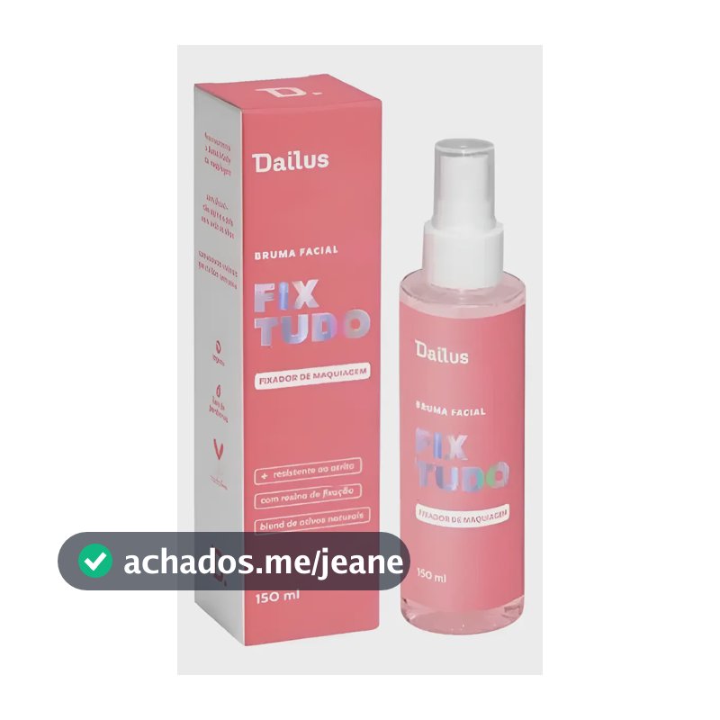 Fix Tudo Dailus Bruma Facial Spray Fixador De Maquiagem Bruma Facial