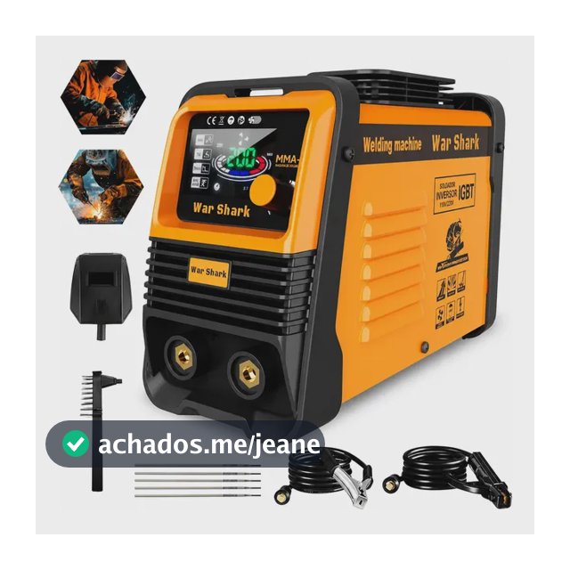 Máquina De Solda Inversora Portatil War Shark Bivolt