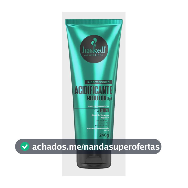 Supermáscara Acidificante Redutor Ph 240g Haskell
