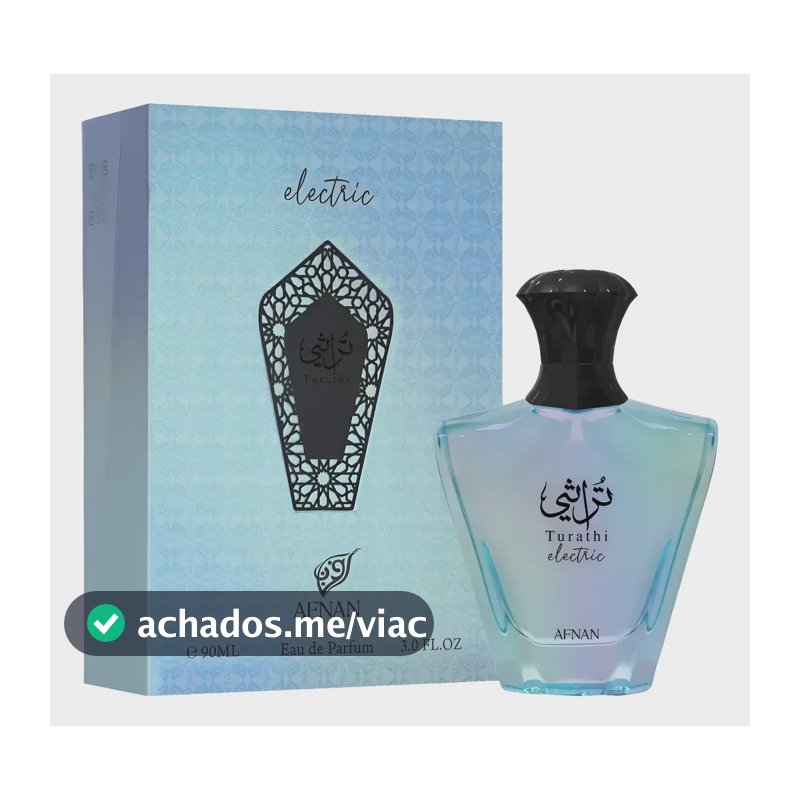 Afnan Água De Perfume Unissex Turathi Electric 90 Ml