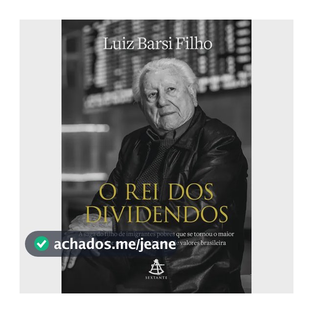 O rei dos dividendos - Barsi Filho, Luiz - Sextante - Capa Mole