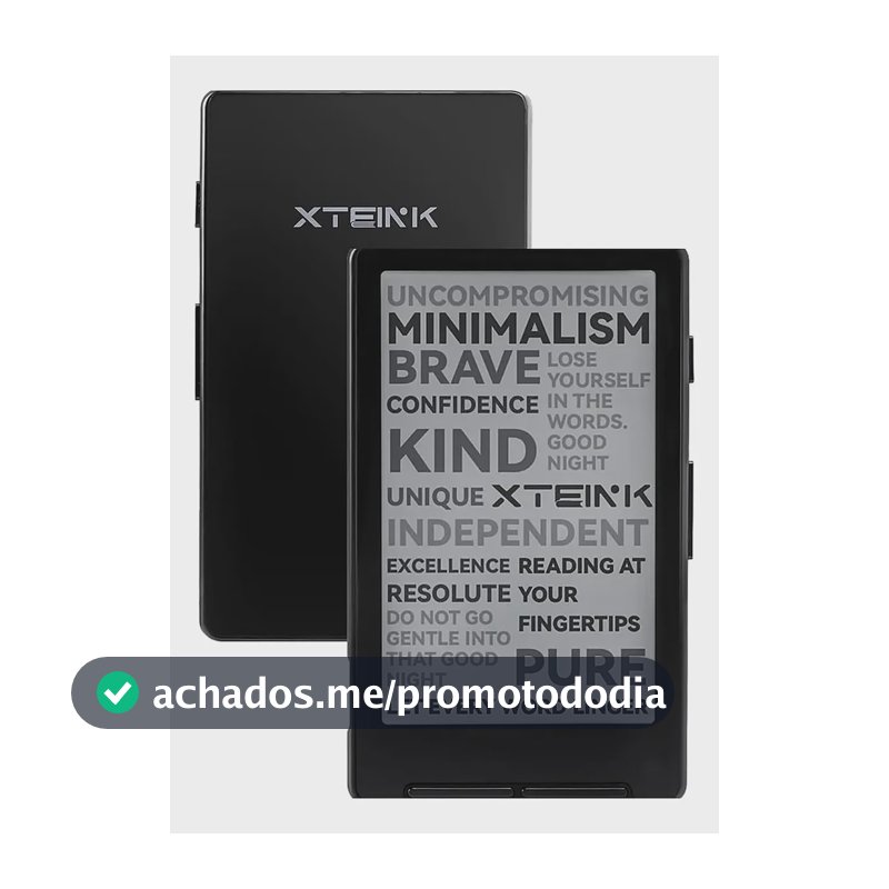 Ereader Xteink X4 Leitor Livros Digital E-ink 4,3 16gb Wi-fi Preto