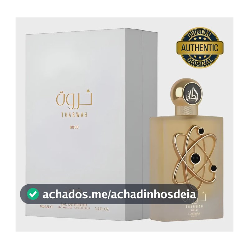 Perfume Feminino Árabe Tharwah Gold - Lattafa Pride - Eau